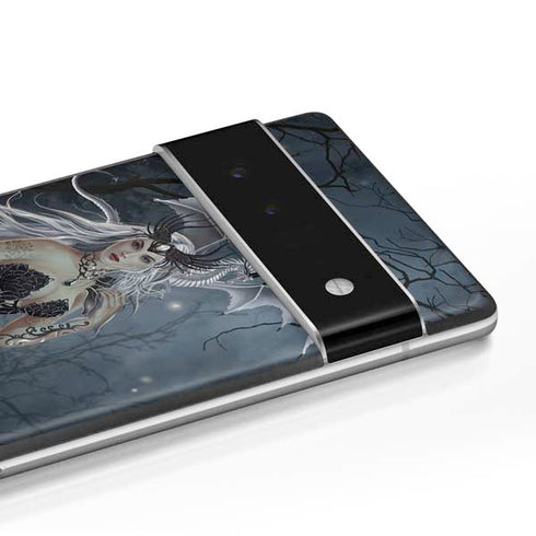 Gothic Queen with Silver Dragon by Nene Thomas Google Pixel 6 Skin